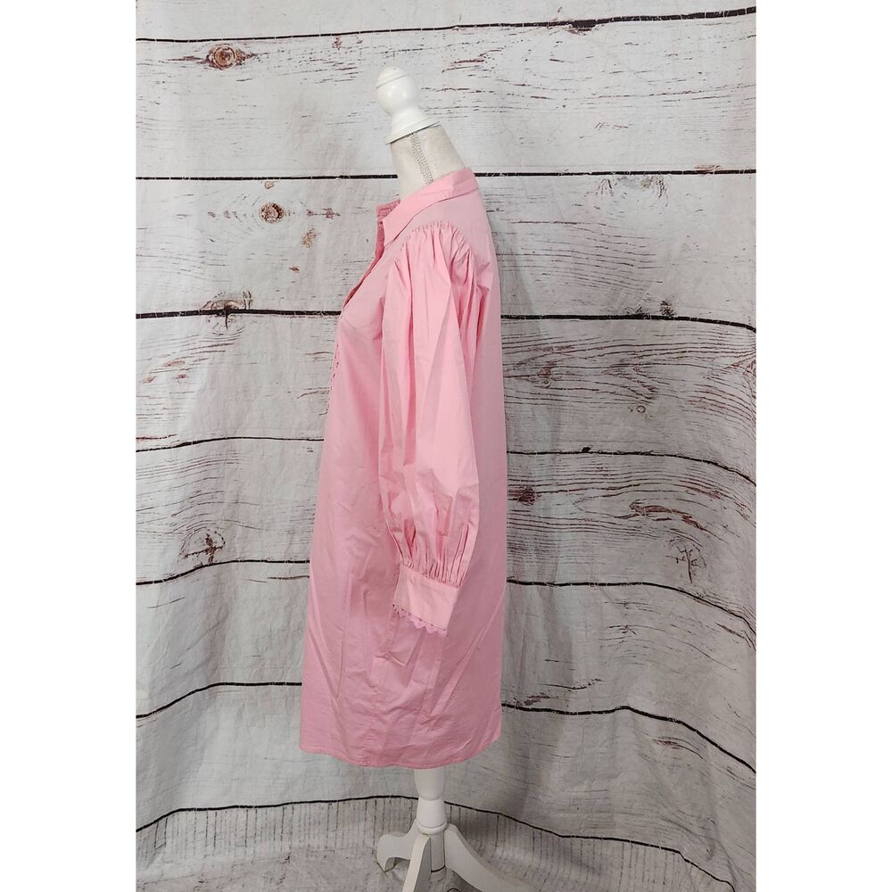 Esqualo Poplin Puff Sleeve Dress Size 10 - Picture 4 of 7